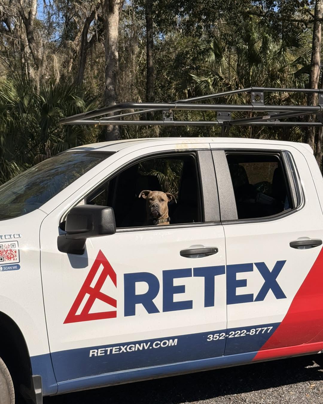 A Retex Roofing truck